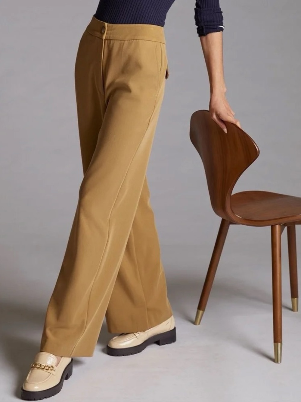 Anthropologie NWT Exquise Trousers Camel